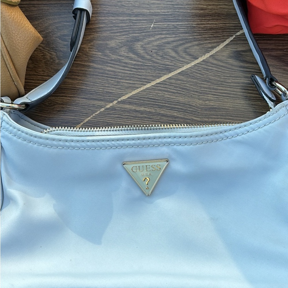 Baby blue mini purse